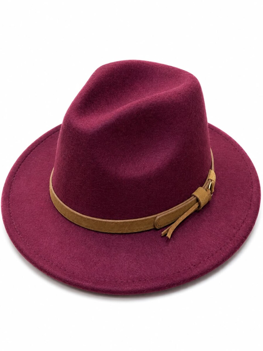 Classic Felt Fedora Hat for Men in Rich Burgundy 1 Classic Felt Fedora Hat for Men in Rich Burgundy Colour