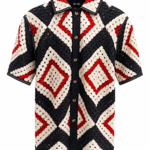 Home 31 Crochet-Knit Resort Shirt