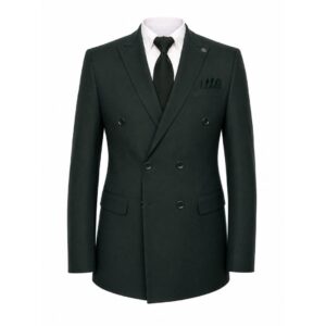 Home 37 Dark Green Double Breast Blazer Jacket