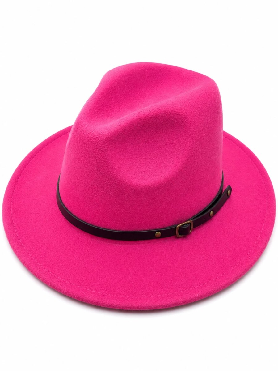 Hot Pink Wool Felt Fedora Hat 1 Hot Pink Wool Felt Fedora Hat