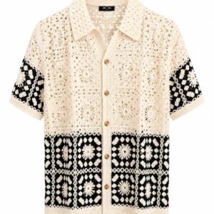 Retro Summer Shirt - Crochet Shirts for Men