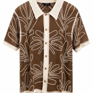Vintage Artisanal Crochet Shirt for Men