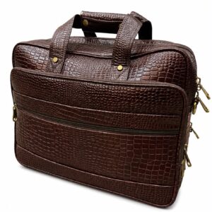 Deep Brown Leather Document Bag - Laptop Bags for Men